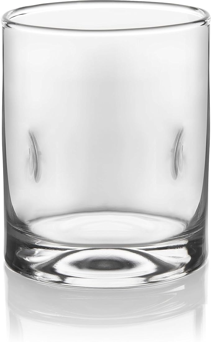 Libbey Impressions 16-Piece Tumbler and Rocks Clear Drinking Glasses, 8 16.7oz & 8 12oz Double Old-Fashioned Glass Drinking Cups Set