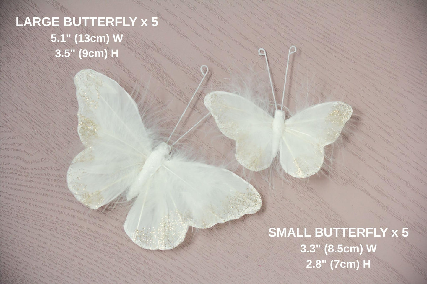 Inspired by Jewel Butterfly Wall Decorations Premium Quality Real Feather 3D Wall Decals Girls Bedroom | Stunning Gold Glitter Decor Stickers All Rooms & Nursery Sets | 10 Adhesive Pieces