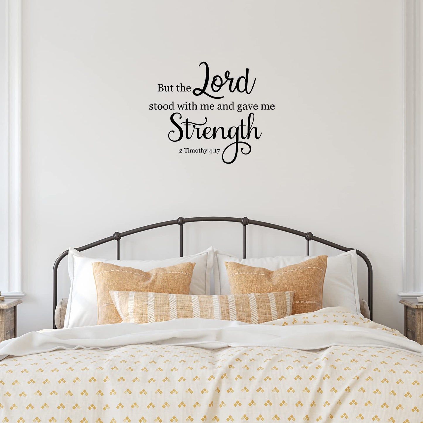 BBTO Bible Verse Wall Stickers Inspirational Quote Wall Decals Religious Motivational Scripture Sticker Peel and Stick for Bedroom Living Room Office Bathroom(We Love Because He First Loved Us)
