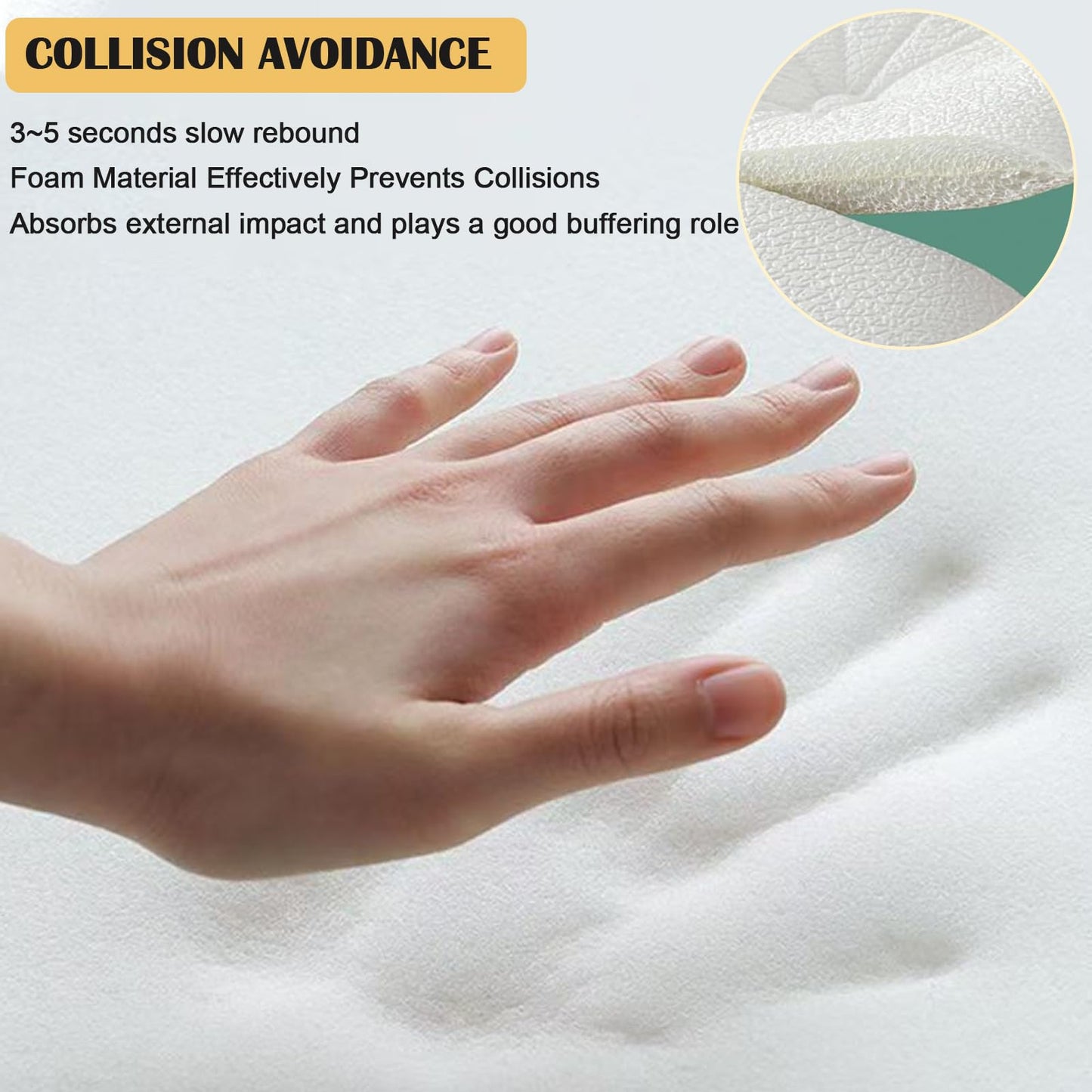 DHIJUPNG 3D Anti Collision Wall Padding for Bedroom, Peel and Stick Headboard Padded Wall Cushion Upholstered Self-Adhesive Wall Panels Playroom Decorative Protection Panel White 8 Pack（11.8"x23.6"）