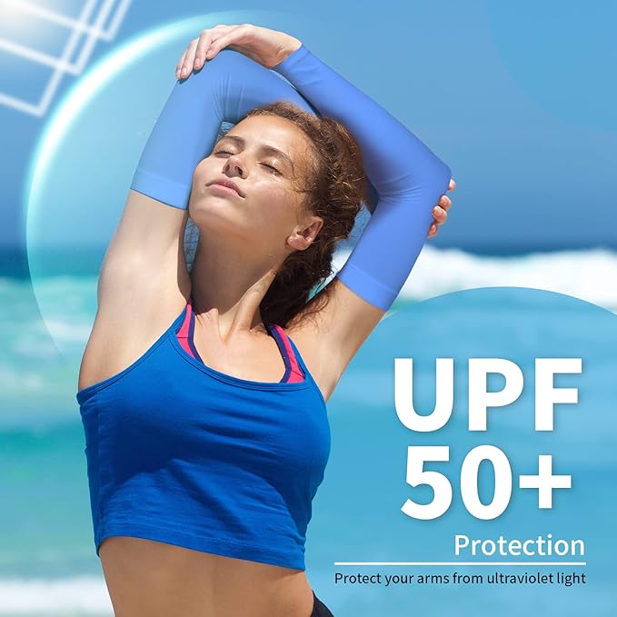YESLIFE UV Sun Protection Arm Sleeves for Men & Women,UPF 50 Cooling Sports Sleeve