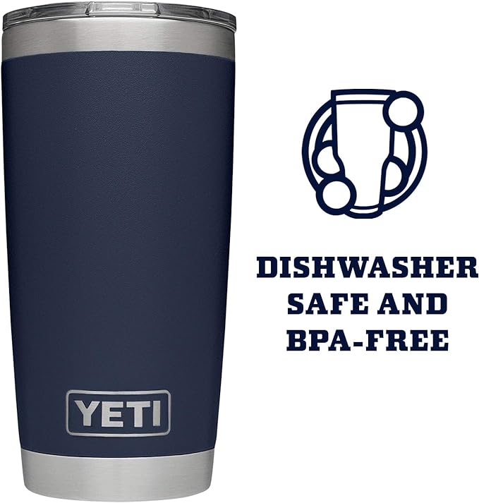 YETI Rambler 20 oz Stainless Steel Vacuum Insulated Tumbler w/MagSlider Lid