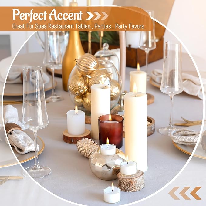 MTLEE Set of 60 White Pillar Candles Bulk 2 x 3, 2 x 5, 2 x 8 in Large Unscented Candle Tall Decorative Emergency Candles Big Cotton Wick Candle for Wedding Home Restaurant Spa Church Decoration