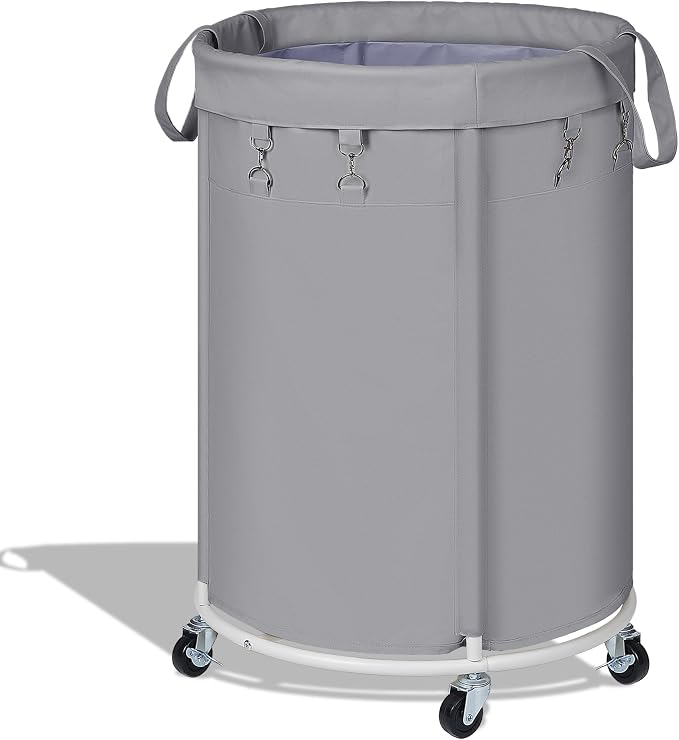 150L Large Capacity Rolling Laundry Basket Hamper with Wheels, Clothes hamper and Removable Bag for Home, Laundry Room, Bedroom, Bathroom, Apartment, Dorm