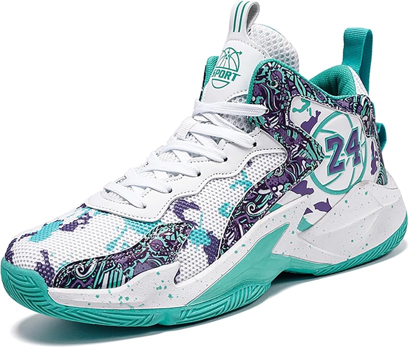 Boys Basketball Shoes Breathable Indoor Athletic Shoes Youth Outdoor Fashion Sneakers Comfortable Basketball Shoes for Girls