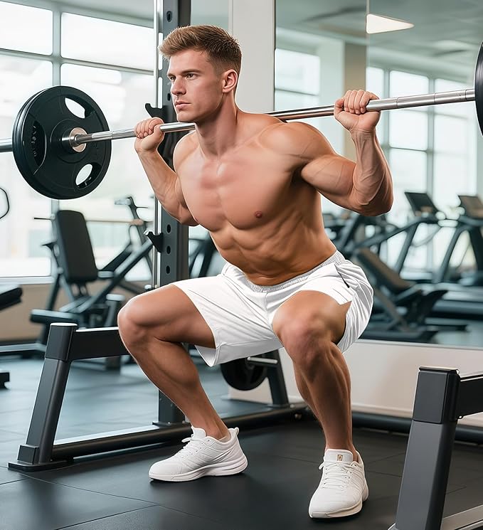 Aolesy Men's Gym Shorts Linerless & Liner - 5" Quick Dry Workout Running Shorts with Zip Pockets Sports Athletic Shorts