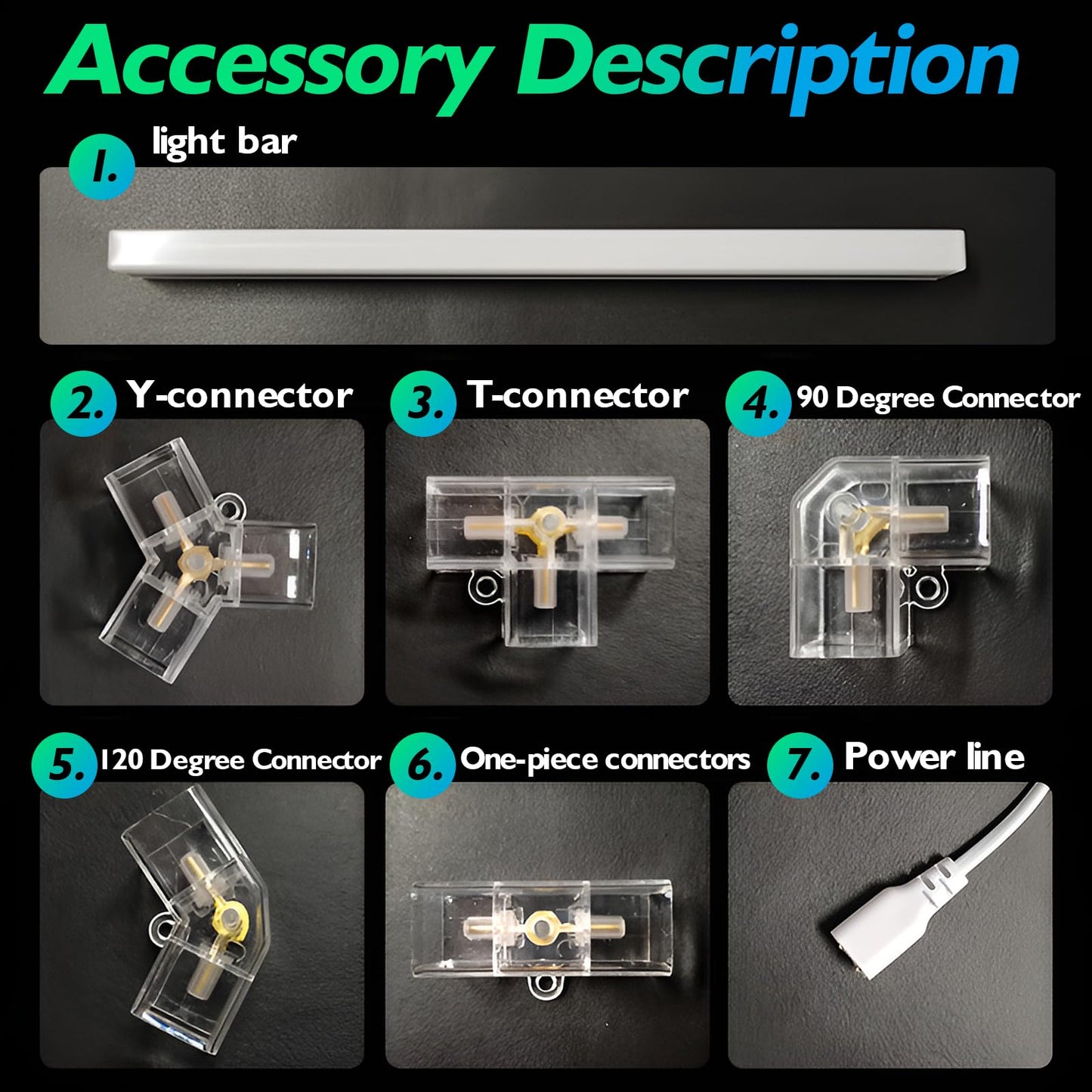 Ofenrd Hexagon LED Garage Lights 8 Hex Ultra-Bright Strip Lights New Updated Diamond Commercial Lighting for Garage Car Detailing Barber Shop Gym Warehouses Basement.