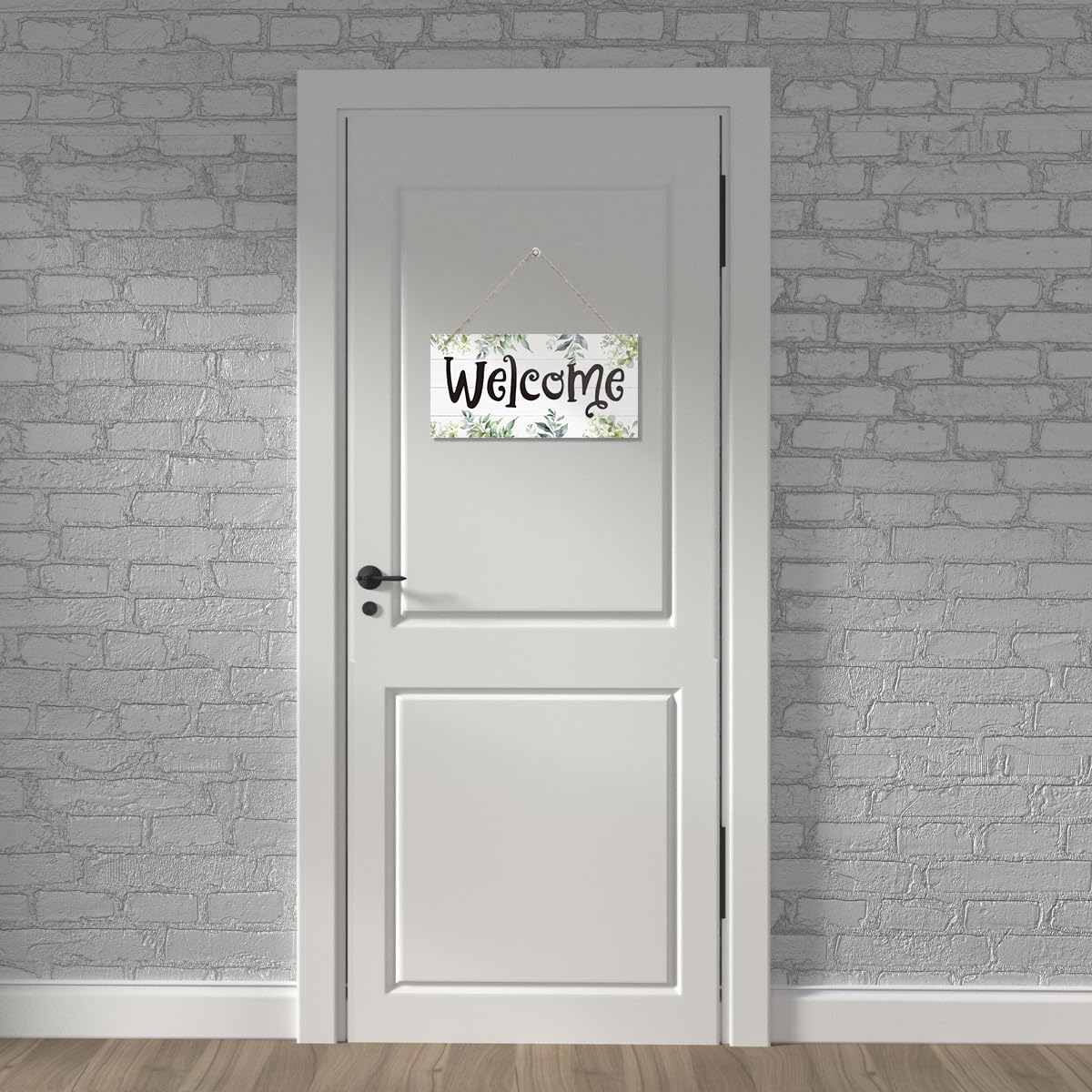 rdejxgvl Rustic Welcome Decor, Decorative Hanging Wall Plaque Wood Sign, Spring Sign 13, 30X15cm, Welcome Sign for Front Door Porch, Farmhouse Home Decor