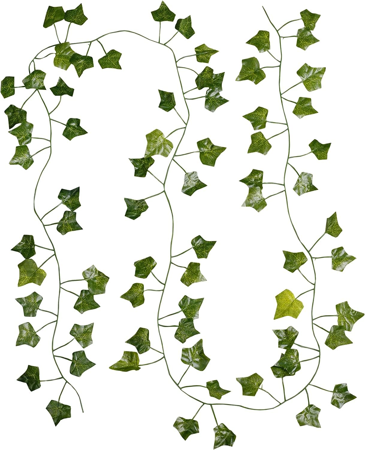3 Pack (21Ft) Fake Ivy Garland Artificial Fake Vines Leaf Flower Balcony décor Outdoor Plant Leaves for Garden Decorations Wall Fence screening Table Bedroom Aesthetic