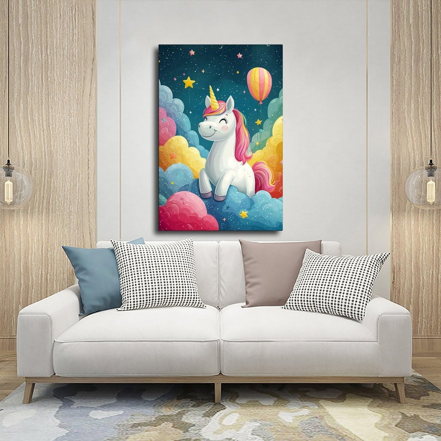 XAHOR Pastel Whimsical Print – Kawaii Style Kidcore Wall Decor for Cute Bedroom Vibes Poster for Room Aesthetics Canvas Wall Art Poster And Print 12x18inch(30x45cm)