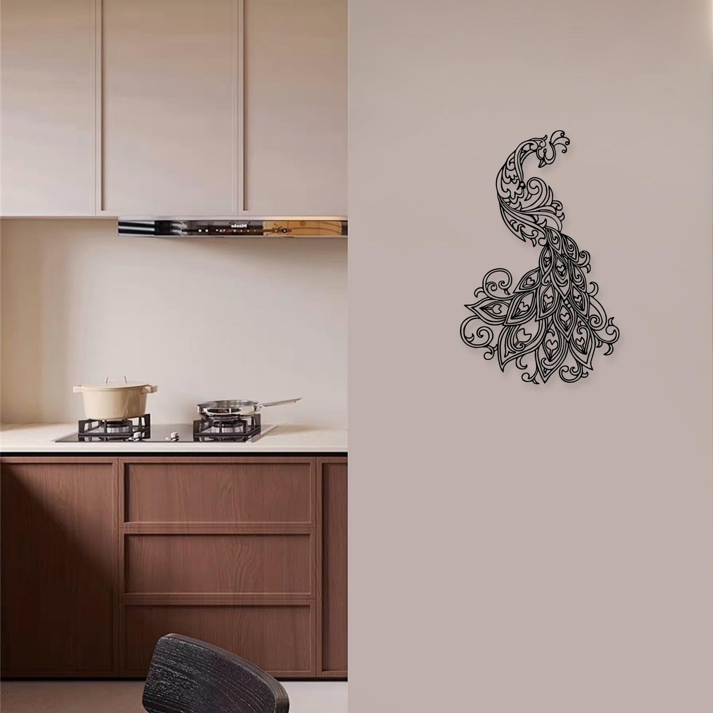 Xedatric Peacock Wall Decor,Elegant Metal Peacock Wall Art,Nature-Inspired Bird Wall Sculpture, Modern Home Decor Unique Gift for Bird Lovers