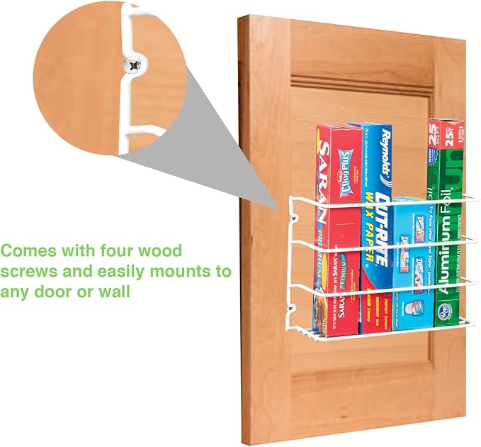 Grayline, White 40231, Door or Wall Wrap Rack, 1-Pack