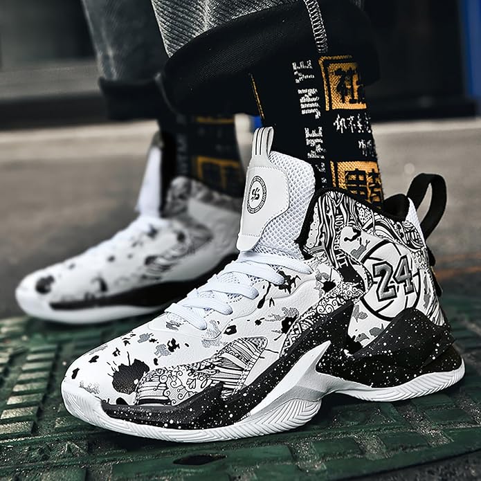 Boys Basketball Shoes Breathable Indoor Athletic Shoes Youth Outdoor Fashion Sneakers Comfortable Basketball Shoes for Girls