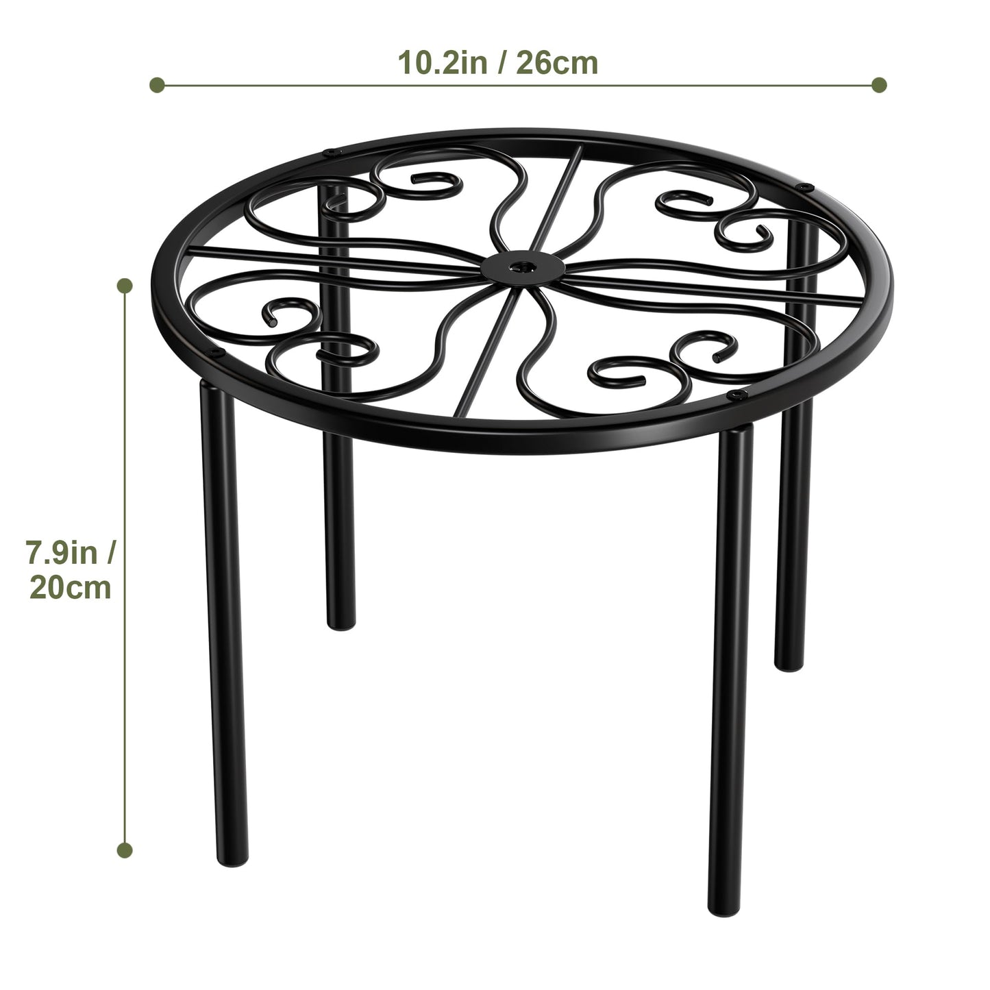 Chinpakden Plant Stand Flower Stand - Metal Plant Holder for Garden Home, Anti-rust Plant Rack for Multiple Plant Indoor or Outdoor.