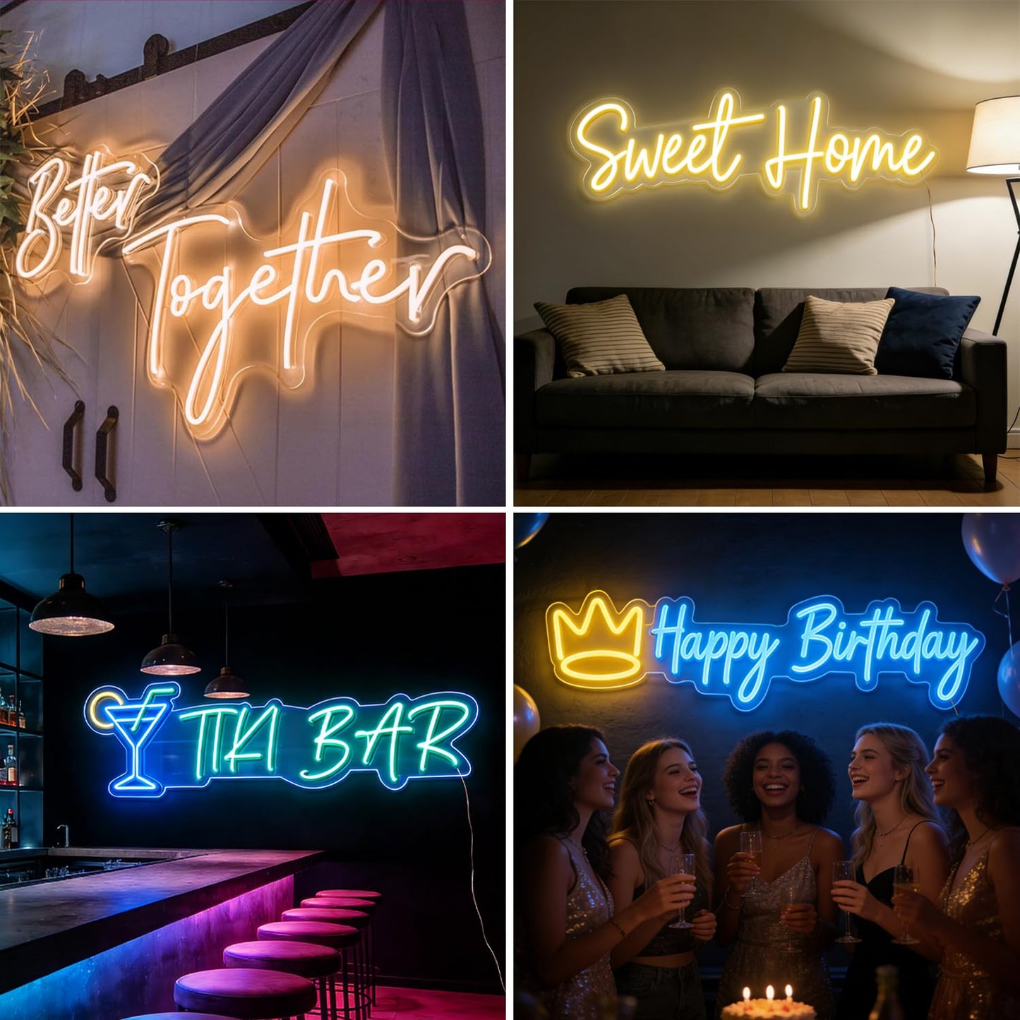 Custom Neon Signs, LED Neon Name Sign Personalized for Gifts Wall Decor, Neon Lights Sign Customizable for Bedroom Wedding Decor Office Beauty Salon Party Prom