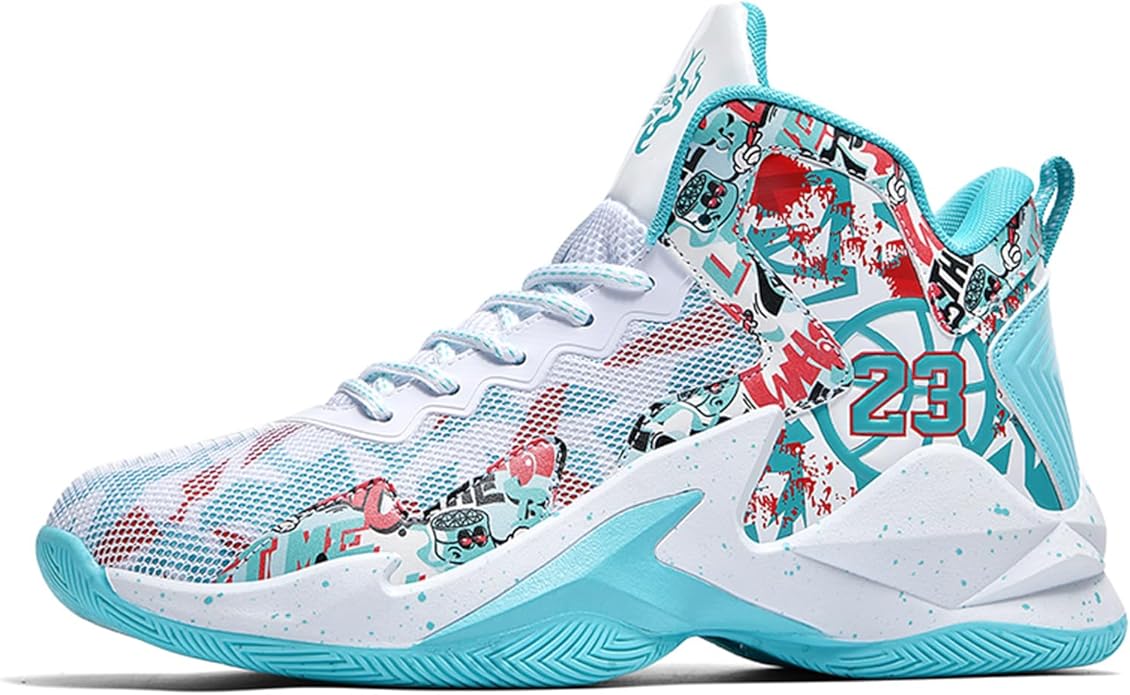 Boys Basketball Shoes Breathable Indoor Athletic Shoes Youth Outdoor Fashion Sneakers Comfortable Basketball Shoes for Girls