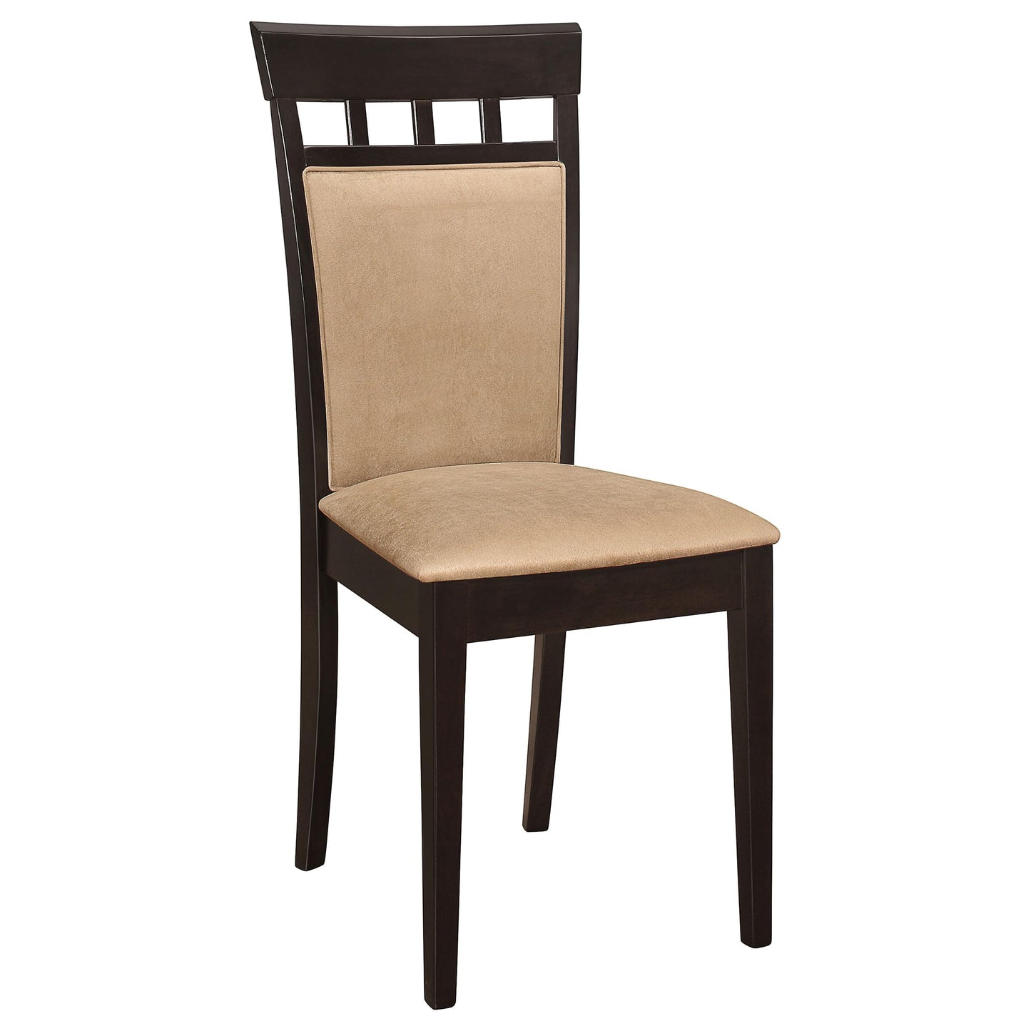 Coaster Home Furnishings - Gabriel - 5-Piece - Extendable Dining Set with 18-Inch Extension Leaf, Solid Backrest Chairs - Dining Room, Kitchen - Cappuccino - 100770-S5A
