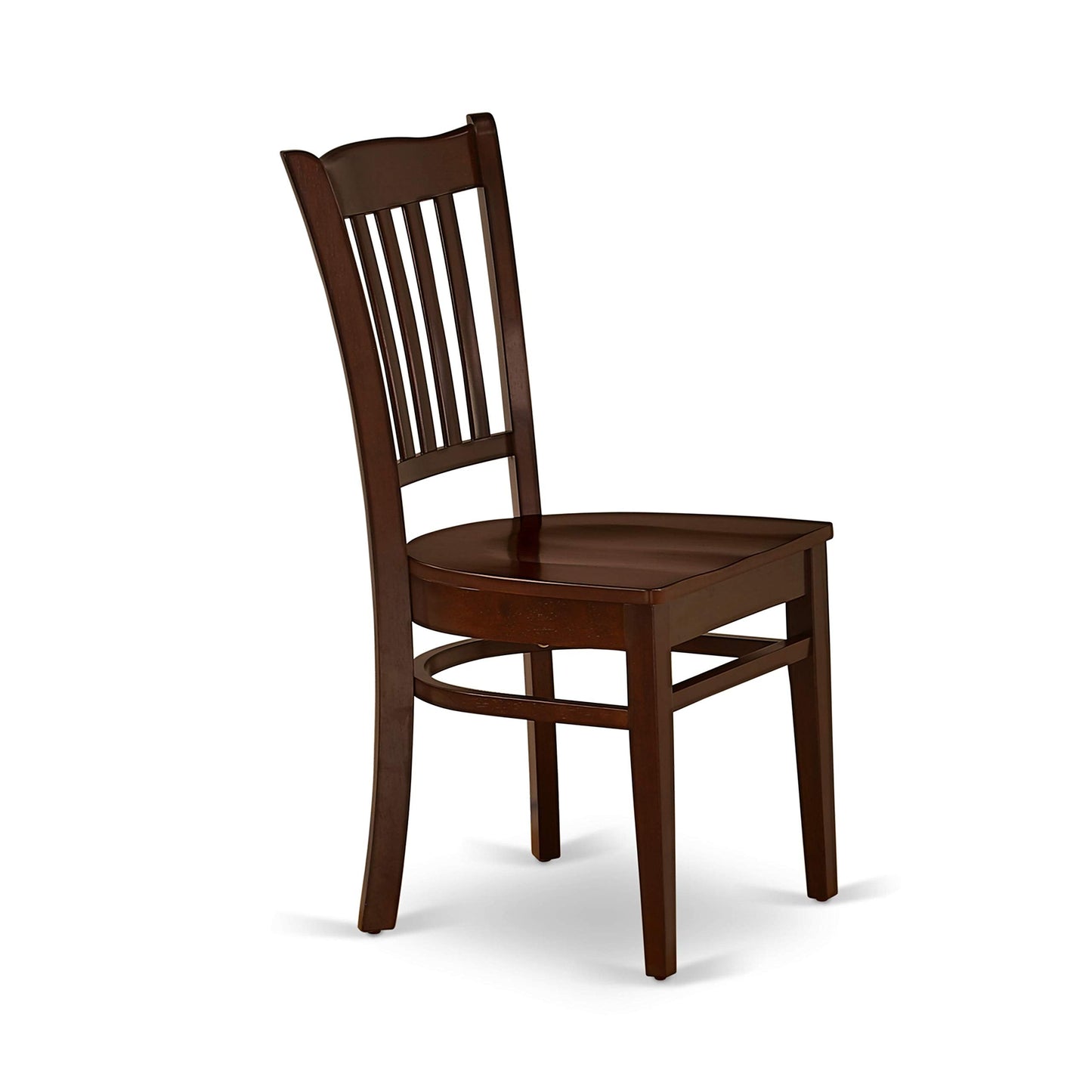East West Furniture DUGR7-MAH-W 7 Piece Kitchen Table & Chairs Set Consist of a Rectangle Dining Room Table and 6 Solid Wood Seat Chairs, 36x60 Inch, Mahogany