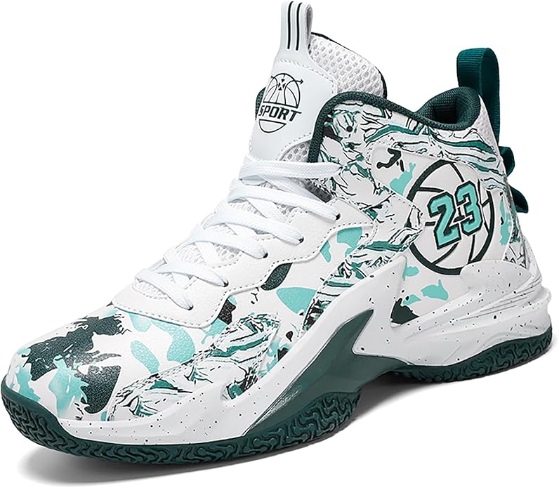 Boys Basketball Shoes Breathable Indoor Athletic Shoes Youth Outdoor Fashion Sneakers Comfortable Basketball Shoes for Girls