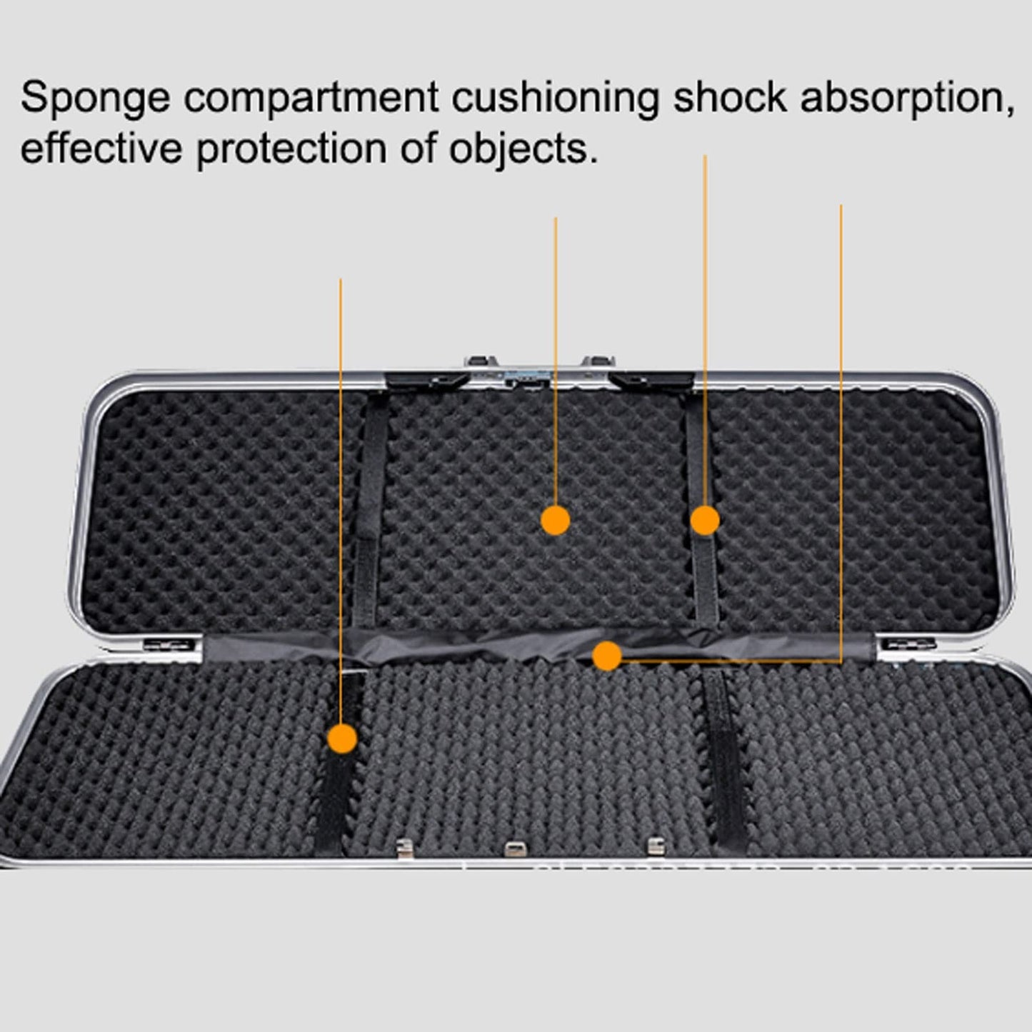 CSNBDMBBSH Recurve Bow Case, Compact Bow Case, Professional Hard Bow Case for Compound Bow Pillar Lock Foam Arrow Storage(Medium)