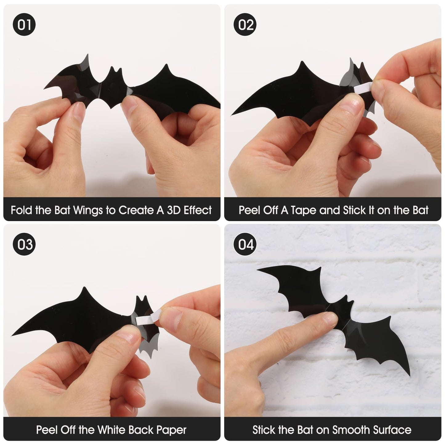 Sublaga 75 Pcs Halloween Decorations Kit, Halloween Witches Hats Black | Hanging Witch Hats Decorations with Spider Web and 18 Pieces Bats Decorations, 30 Pcs Spiders, 12 Brooms Halloween Decor