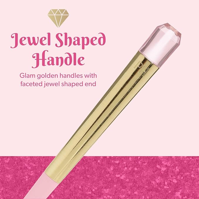 Paris Hilton Meat Chopper with Pink Jewel Shaped Handle, Heat-Resistant up to 400°F, Dishwasher Safe Kitchen Tools and Utensil, Pink and Gold