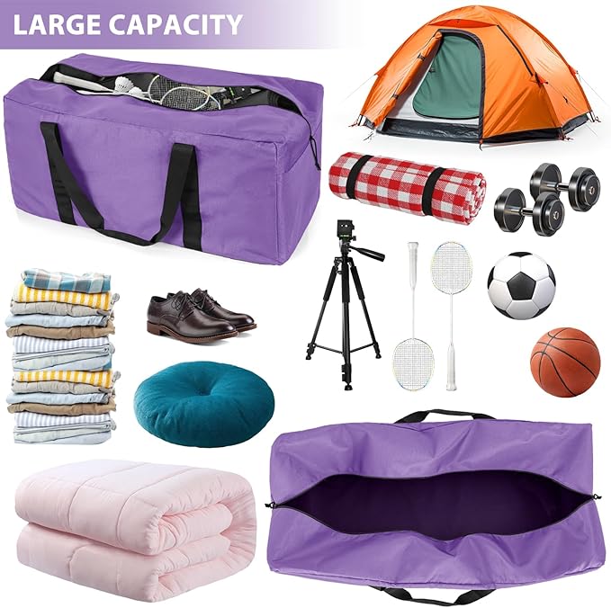 Extra Large Travel Duffle Bag, 160L Gear Bag for Men and Women, Storage Bag Ideal for Overnight Camping and Weekend Getaways