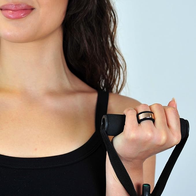 Rinfit Smart Ring Protector - Silicone Ring Enhancer for Active Lifestyle and Gym - StyleFit U.S. Design Patent - Black, Size 13
