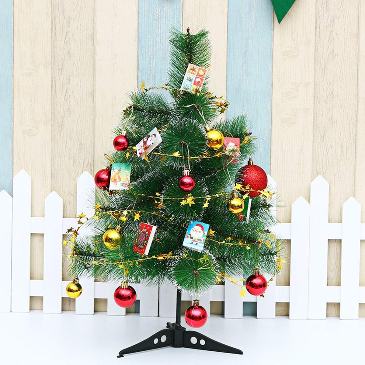 75 Feet Star Tinsel Garlands with Wire, Christmas Star Wire Garland Decorations for Xmas Tree Home Wedding Birtahday Party Festive Ornament, Golden, 3 Pack