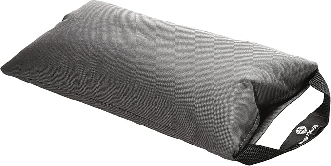 Hugger Mugger Unfilled 10lb Yoga Sandbag - Adds Weight to Your Poses, Zipper Cover, Sturdy Handle, Durable Material, Not Filled with Sand