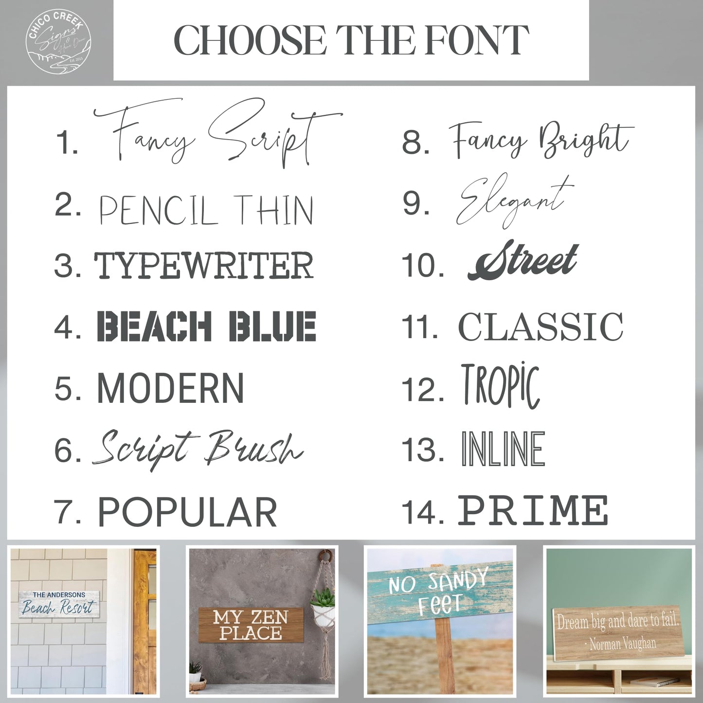 Custom Wood Signs, Personalized Rustic Sign - 3.5" x 10" with 10 Changeable Backgrounds, Fonts & Colors