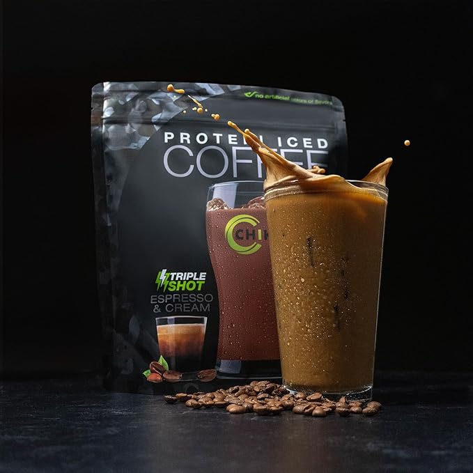 CHIKE Triple Shot Espresso & Cream Protein Iced Coffee, 20 G Protein, 3 Shots Espresso, 1 G Sugar, Keto Friendly and Gluten Free, 14 Servings (15.8 Ounce)…