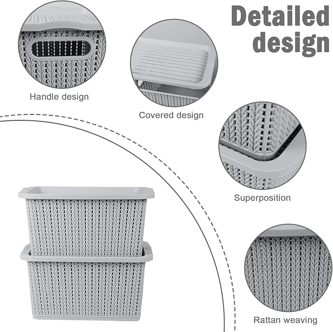 Onion and Potato Storage Baskets,Stackable Plastic Pantry Bins with Lids,BPA-Free, Multifunctional Organizers for Kitchen, Countertop, and More Vegetable Storage Pantry Baskets Organization