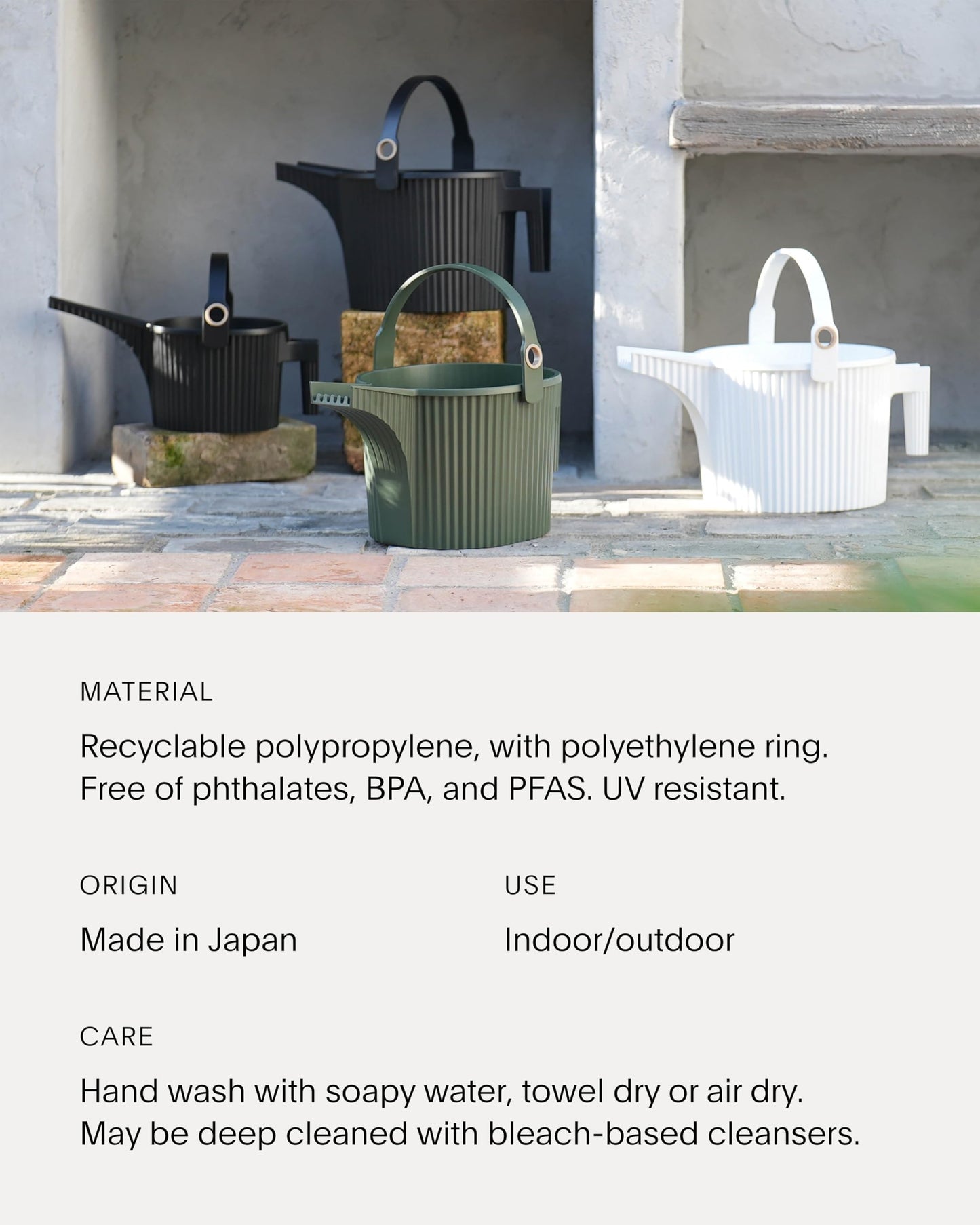 Hachiman Small Watering Can - 1.5 L Plant Watering Can with Widened Spout for Indoor and Outdoor Plants - Hands-Free Filling - 13.3" × 5.3"- Garden Green