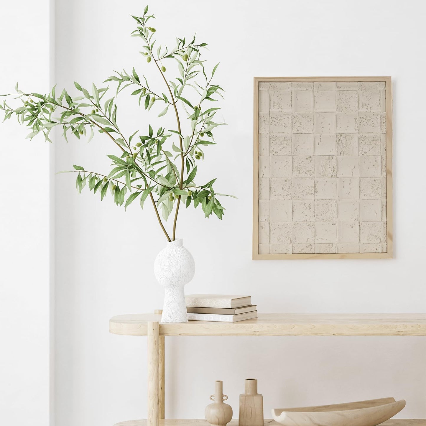 NAHARO Modern Textured Artwork- Natural wood Handcrafted Rustic Charm for Your Home - Perfect for Living Room, Bedroom,Kitchen,or Office