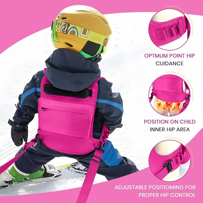Ski Harness for Kids,Ski and Snowboard Training Harness with 2 Leashes & Backpack,Control Steer & Speed,Perfect for Beginners