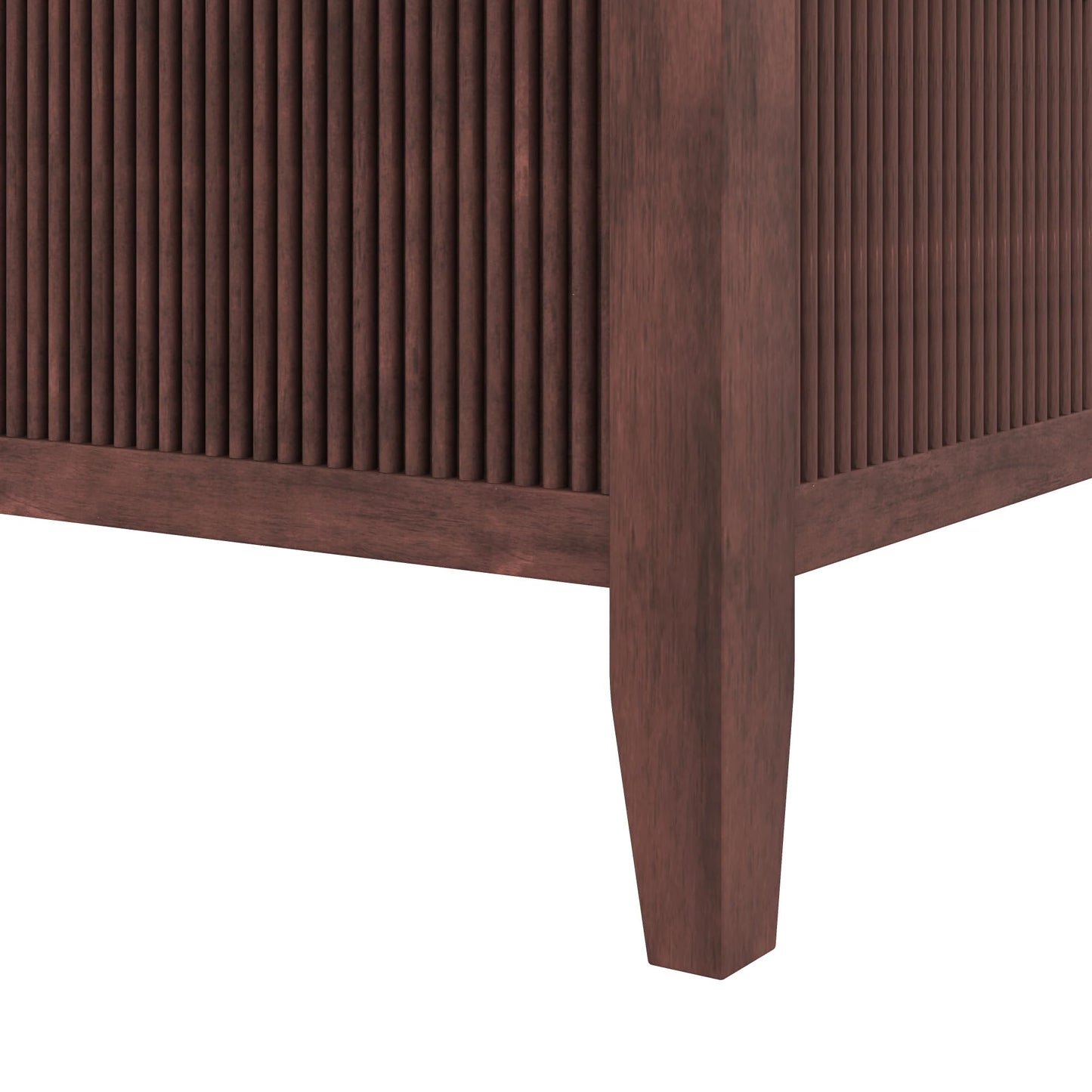 Merax Modern Luxury Queen Size Wooden Canopy Bed Frame with Headboard, Slats Support, Wood 4 Poster Bed Frame, No Box Spring Needed, Contemporary Bedroom Furniture, Espresso