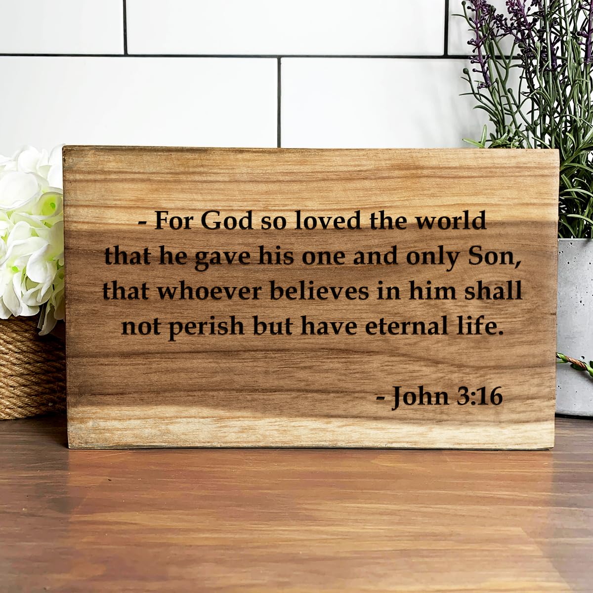 Personalized Engraved Wood Sign- Quote Custom Wood Plaque, Sayings, Lyrics, Bible Verse, Personalized Text Sign Wooden Wall, Engraved Text On Wood Sign Inspirational Quotes Home Decor Gift For Christian (Custom Text)
