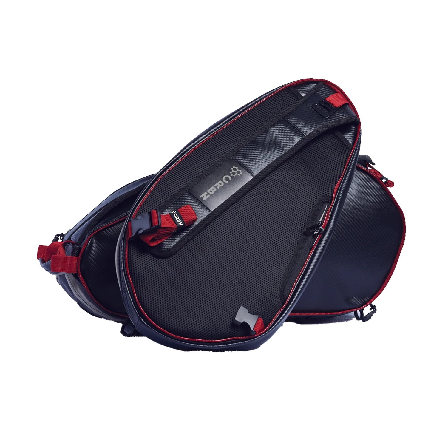 CRBN Pickleball – X Series Power Paddle (2X, 16mm) + Pro Team Tour Paddle Bag with Zip-Off Sling – Carbon Fiber Paddle & Multi-Pocket Gear Bag - - Virtual Bundle