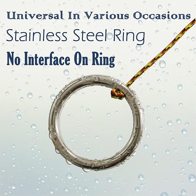 Jac & Mok Hook and Ring Toss Games Outdoor Indoor Games-Hardware and Nylon String Ring Toss Toys