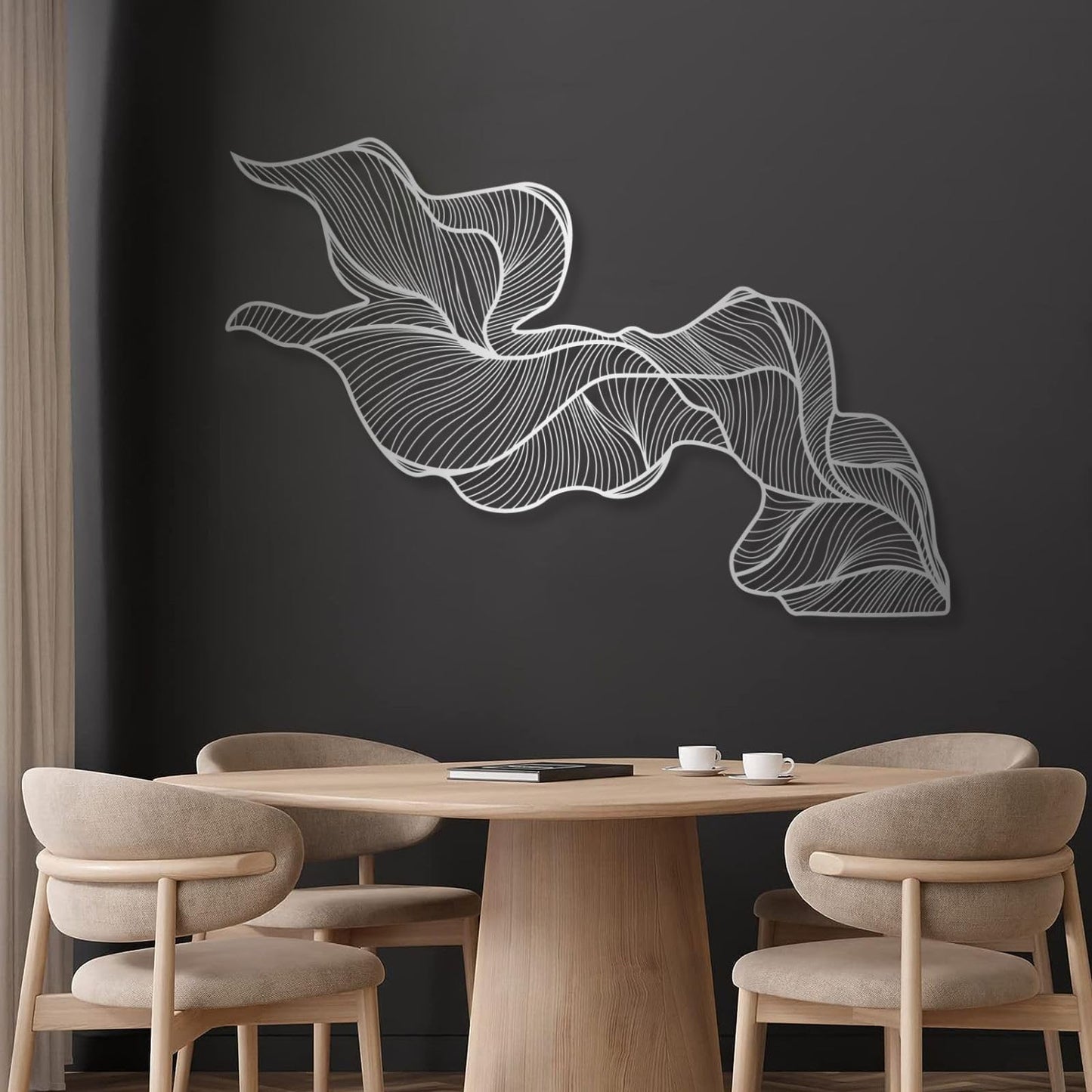 Cadeali Abstract Metal Wall Art, Modern Luxury Metal Wall Decor, Modern Home Decorations, Minimalist Art, Housewarming Gift, Abstract Artwork, Living Room Decor(Glod,41"x27" / 105x69.5 cm)