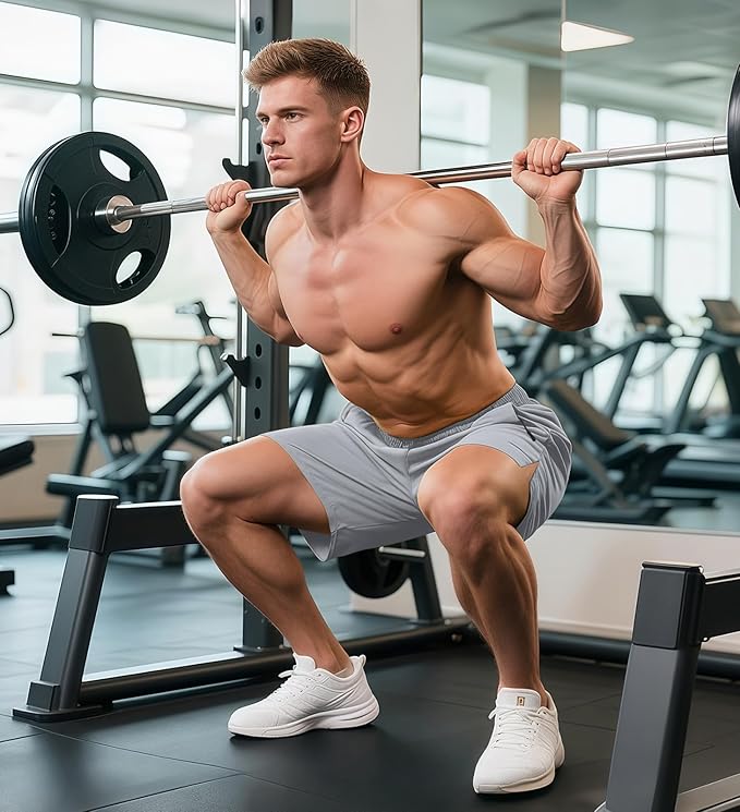 Aolesy Men's Gym Shorts Linerless & Liner - 5" Quick Dry Workout Running Shorts with Zip Pockets Sports Athletic Shorts