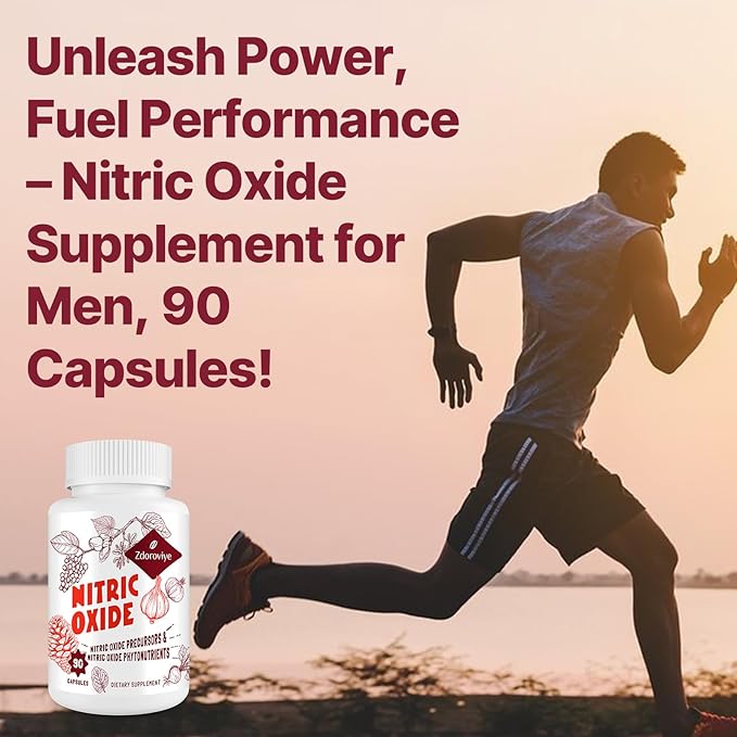 Nitric Oxide Supplement for Men, 90 Capsules (2 Pack)
