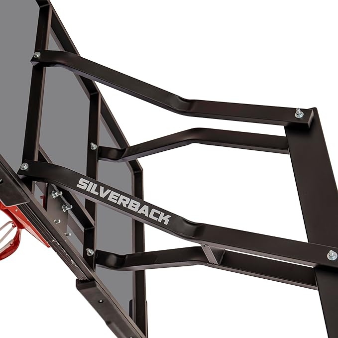 Silverback In-Ground Basketball Hoops, Adjustable Height Tempered Glass Backboard and Pro-Style Flex Rim. - Multiple Styles Available