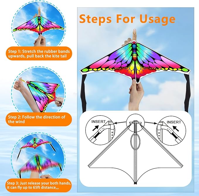 Mini Kites for Kids,Finger Launcher Kites Easy to Fly,Party Favors for Kids 4-8-12 Outdoor Toys Beach Games,Treasure Box Toys for Classroom Prizes Mini Kite Bulk