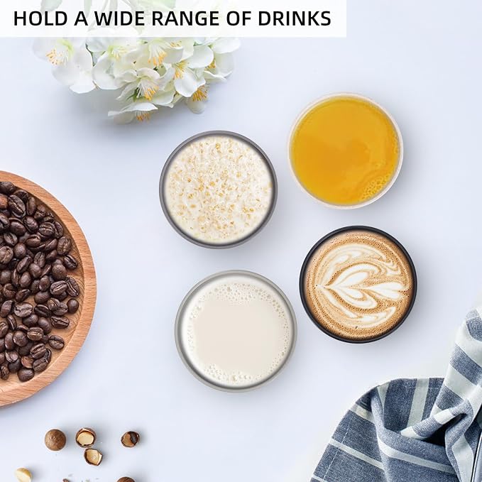 Premium Wheat Straw Cups 20 oz Set of 8 Alternative to Plastic Cups Reusable Unbreakable Drinking Cup Dishwasher Safe Water Glasses Tumblers, Grey and Black