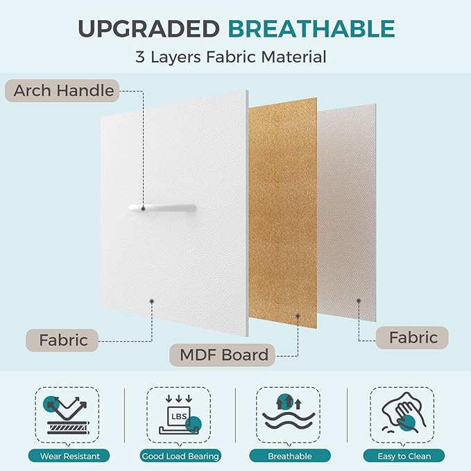 OLIXIS Dresser for Bedroom with 5 Drawers, Wide Chest of Drawers, Fabric Bedroom Dresser with Drawer Organizers, Storage Organizer Unit with Fabric Bins for Closet, Living Room, Hallway,White