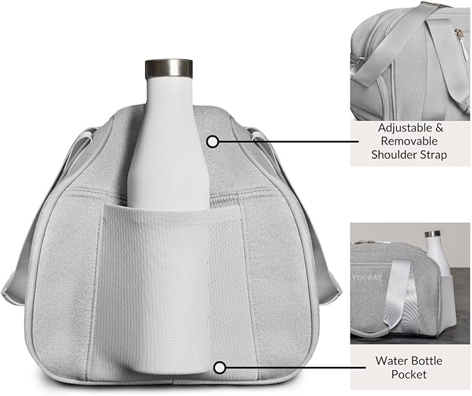Vooray Burner Gym Duffel Bag, Gym Bag for Women and Men with Shoe Compartment, Weekender, Overnight & Travel Duffel for Sports and Workout