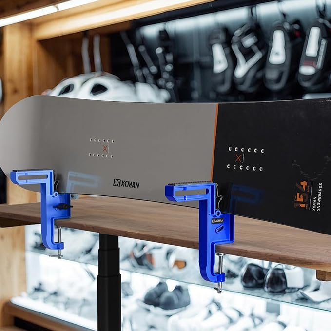XCMAN Ski Snowboard Vise for Tuning and Waxing Durable and Stable - Aluminium Material
