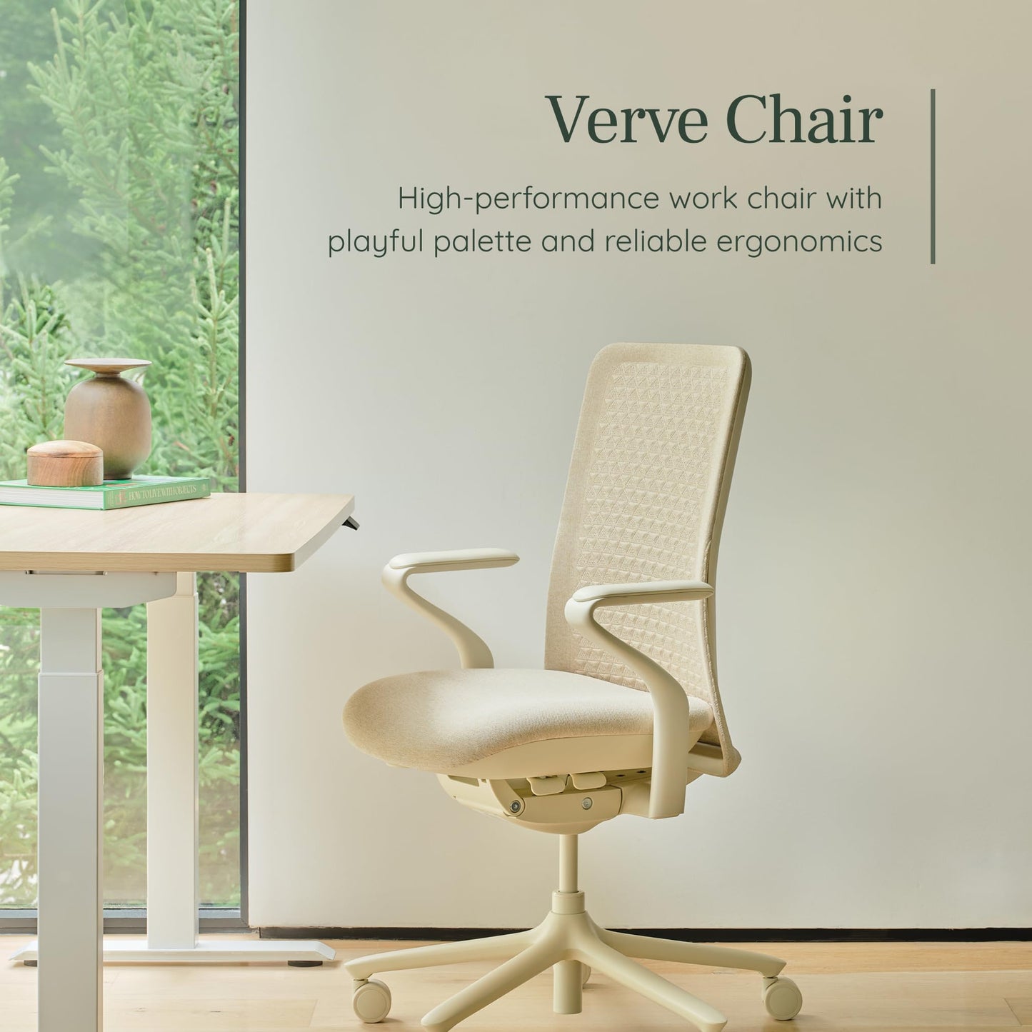 Branch Verve Chair - High Performance Executive Office Chair with Contoured Back and Adjustable Lumbar Support - High Density Foam Cushion and 3D Knit Back - Fits 5' to 6', Up to 275 lbs, Galaxy